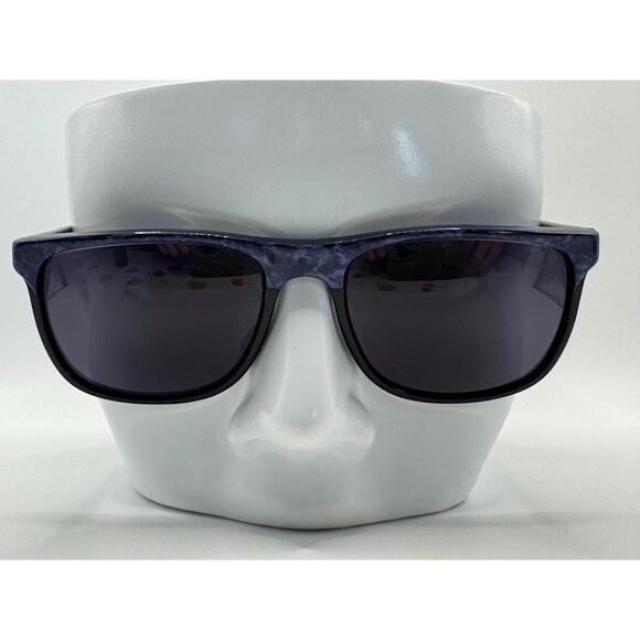 NEW Vintage Sunglasses | Non RX | Browline Rectangle Style | Black & Blue | #838 - Picture 2 of 10